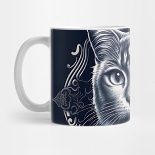 Victorian Kitty Portrait 3 Mug